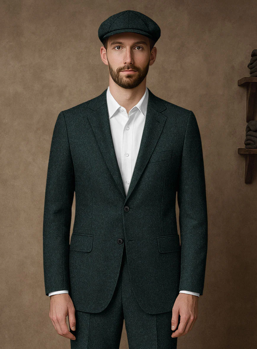 Naples Bello Green Tweed Suit - Image 4