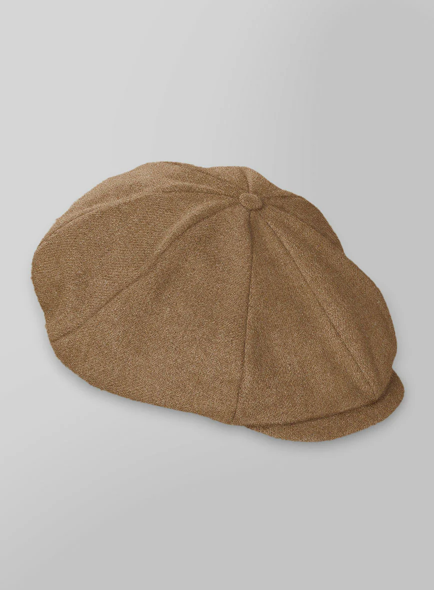 Naples Biscotti Tweed Newsboy Cap - Image 3