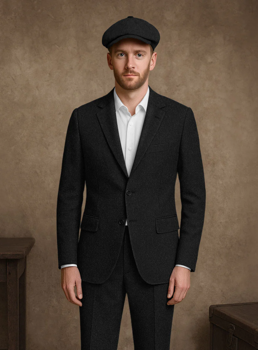 Naples Black Tweed Jacket - Image 2