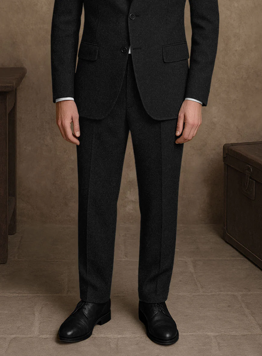 Naples Black Tweed Pants - Image 2