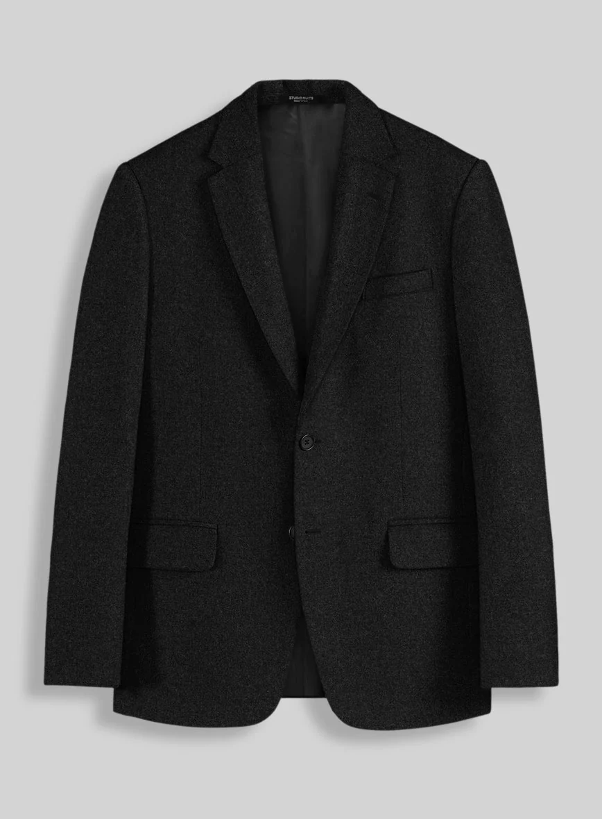 Naples Black Tweed Suit - Image 4