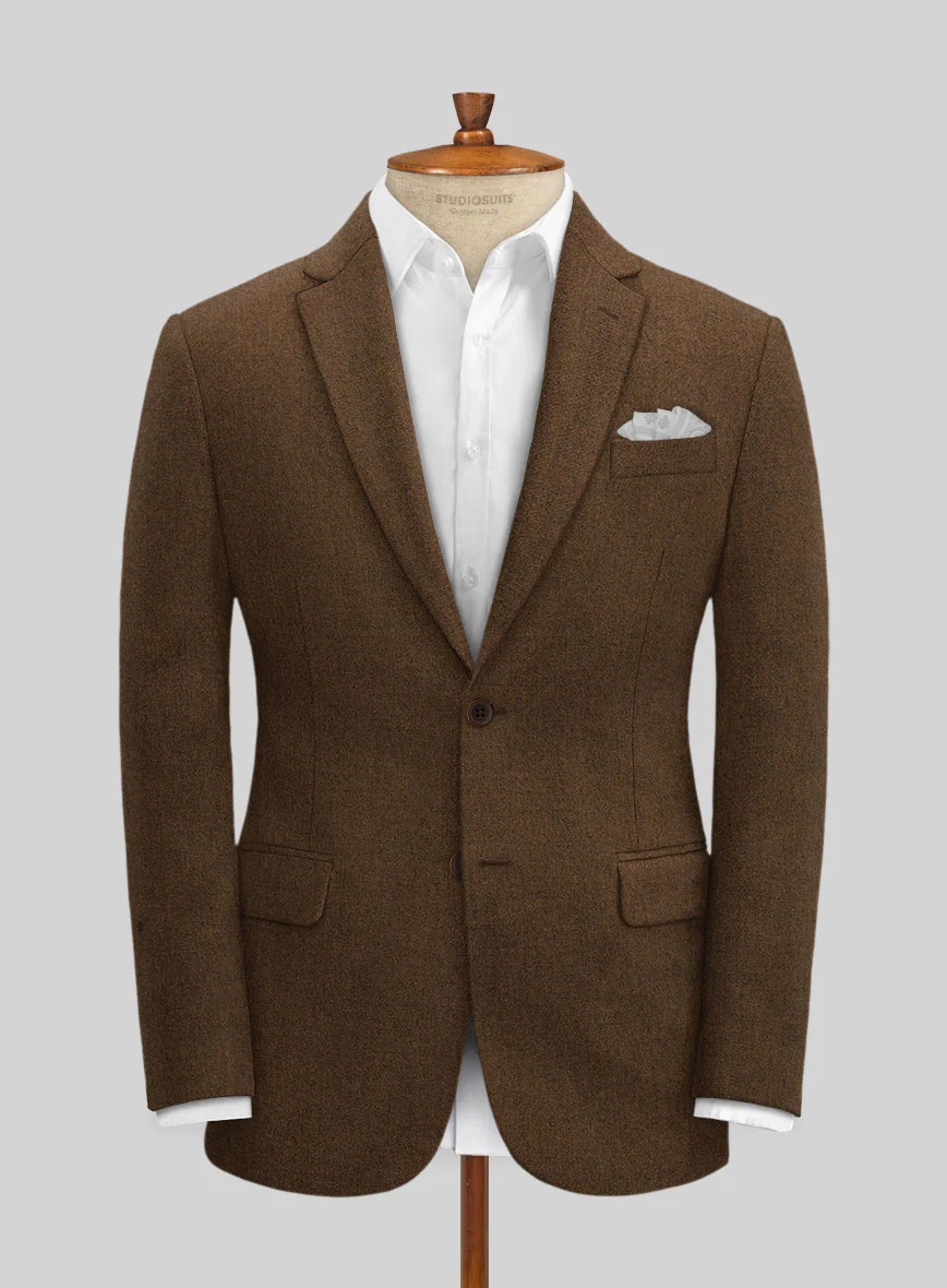 Naples Caffe Brown Tweed Suit - Image 4
