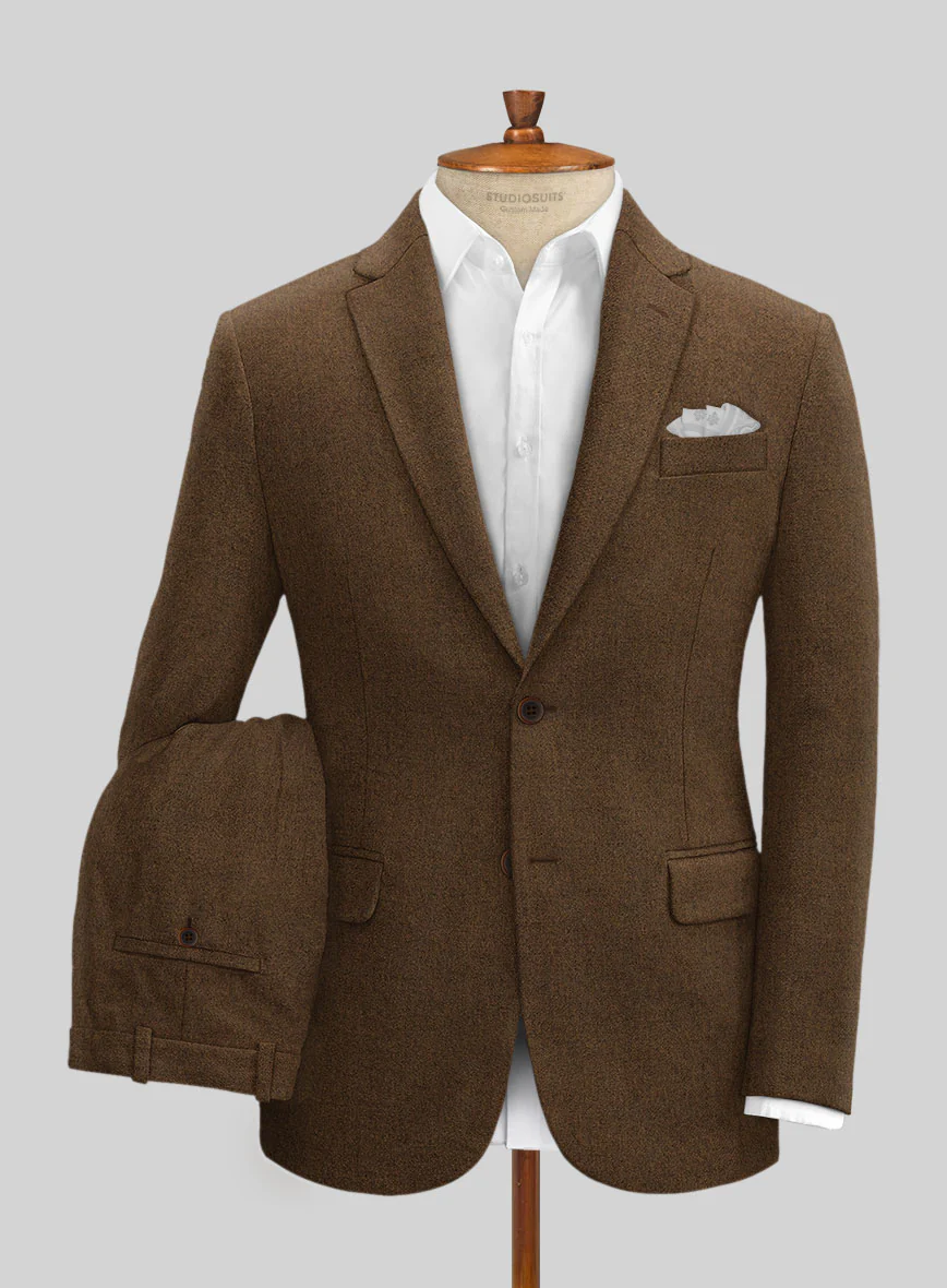 Naples Caffe Brown Tweed Suit - Image 2