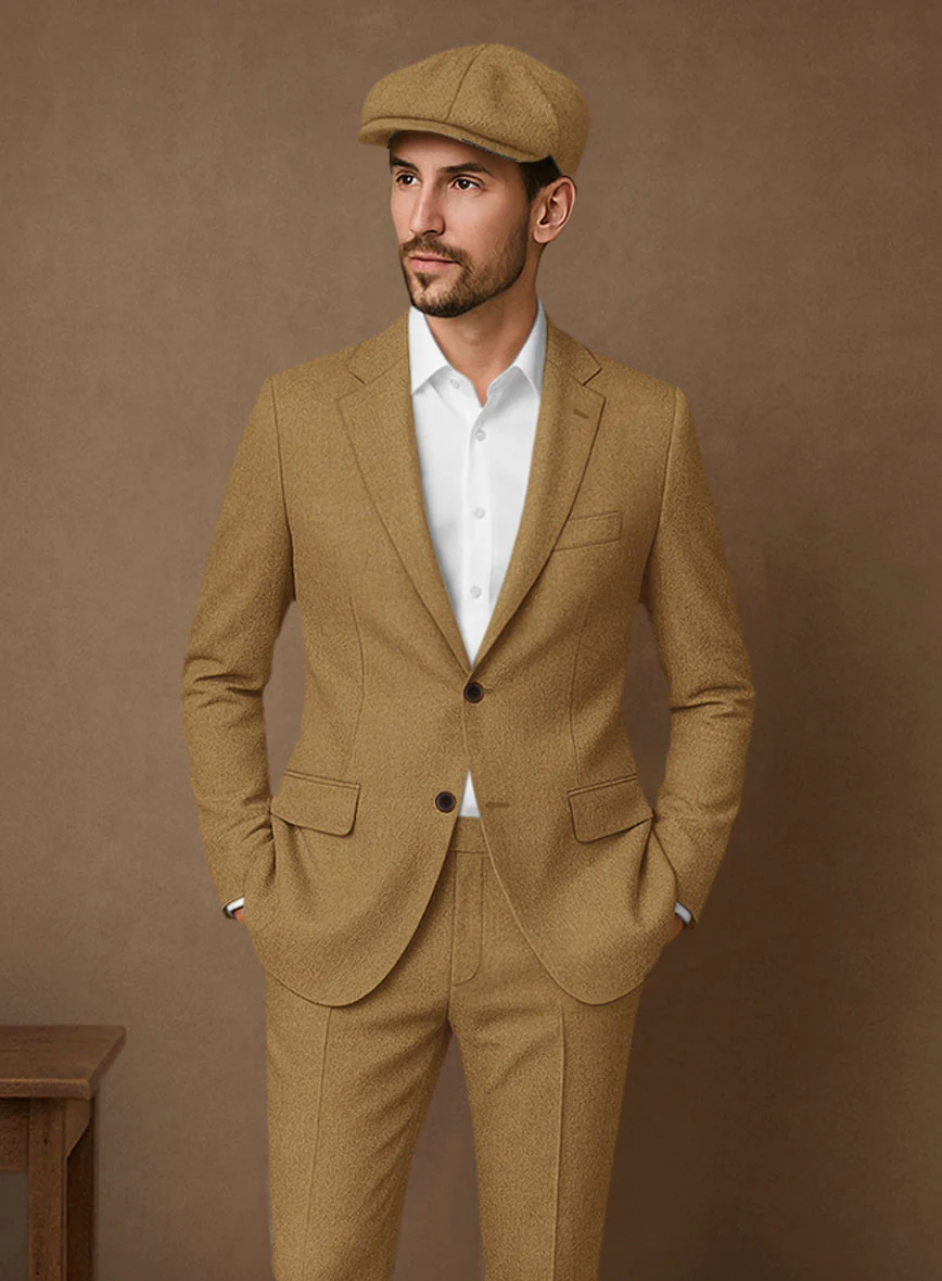 Naples Camel Tweed Jacket - Image 2