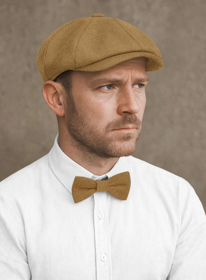 Naples Camel Tweed Newsboy Cap - Image 2