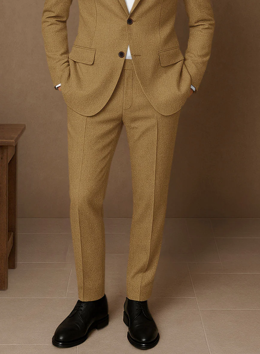 Naples Camel Tweed Suit - Image 7