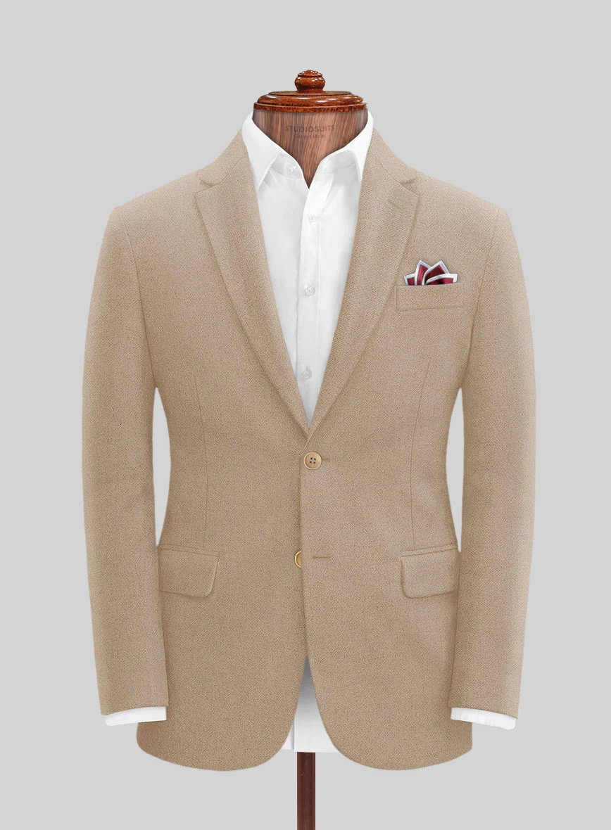 Naples Champagne Tweed Jacket - Image 3