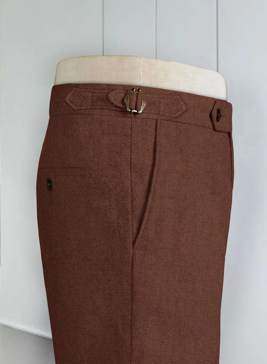 Naples Chestnut Highland Tweed Trousers - Image 3