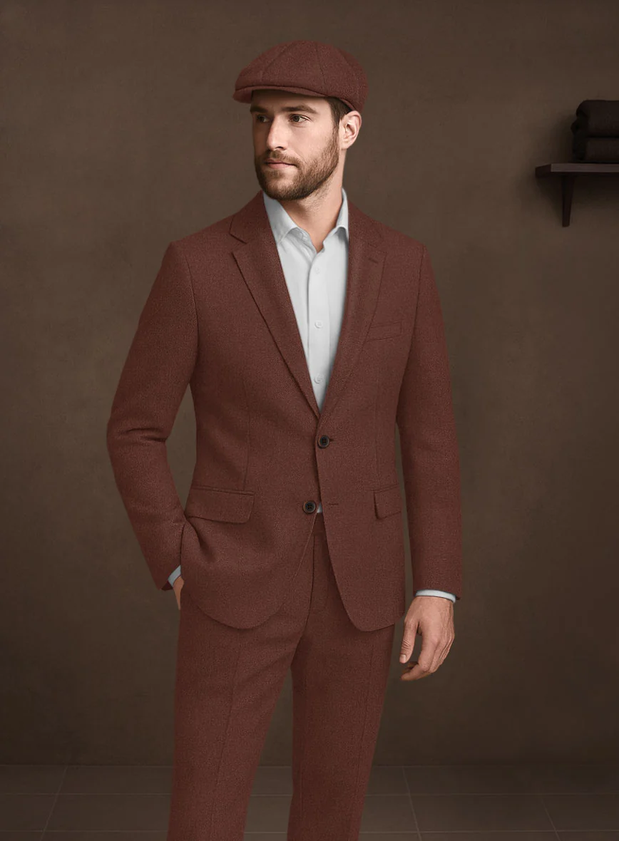 Naples Chestnut Tweed Jacket - Image 2