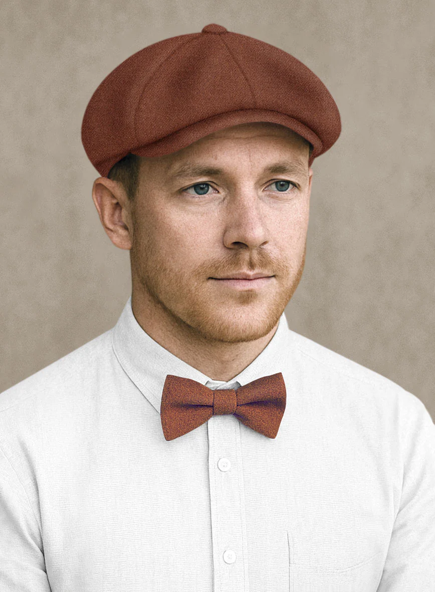 Naples Chestnut Tweed Newsboy Cap - Image 2