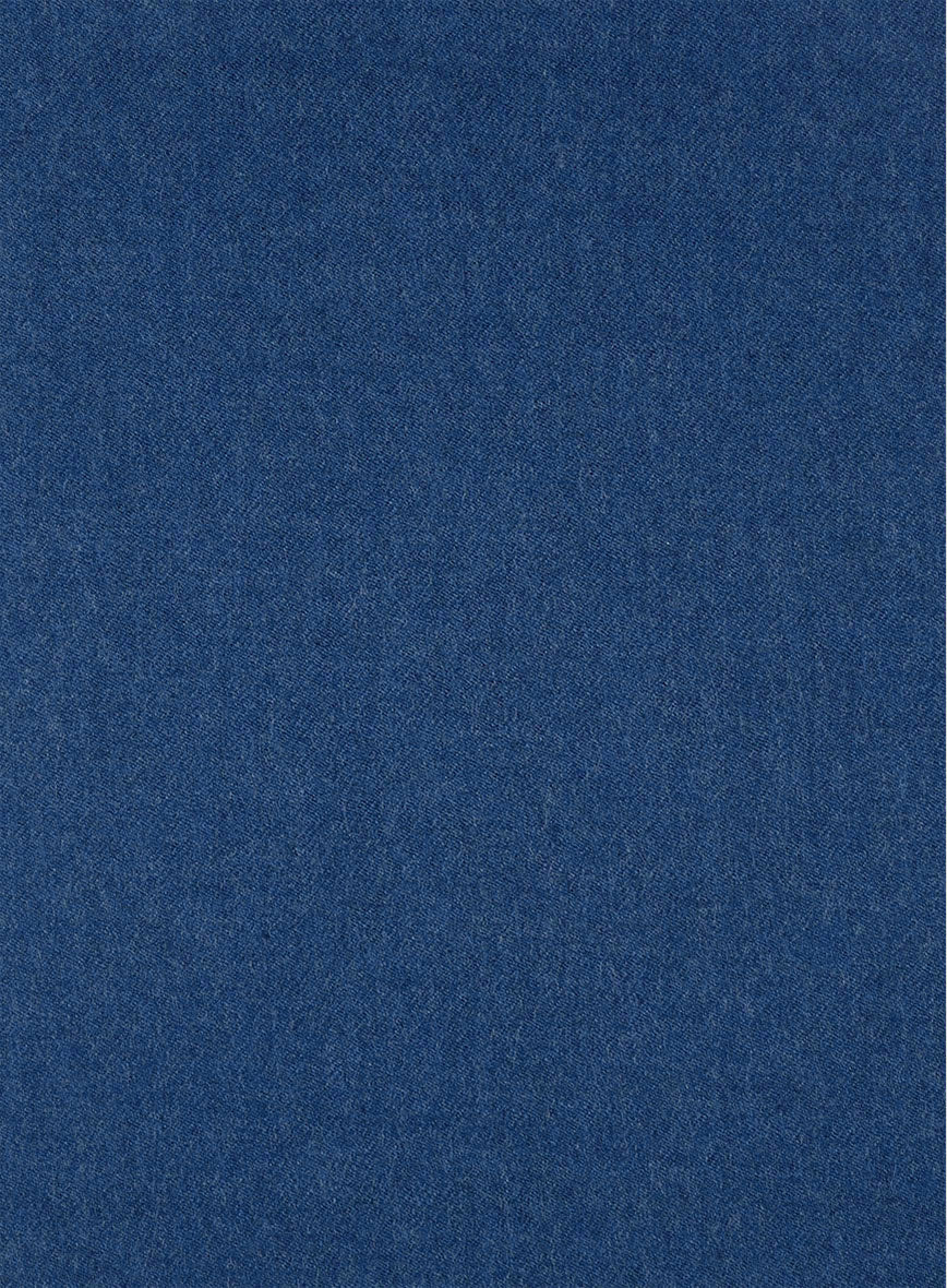 Naples Cobalt Blue Tweed Double Breasted Suit - Image 4