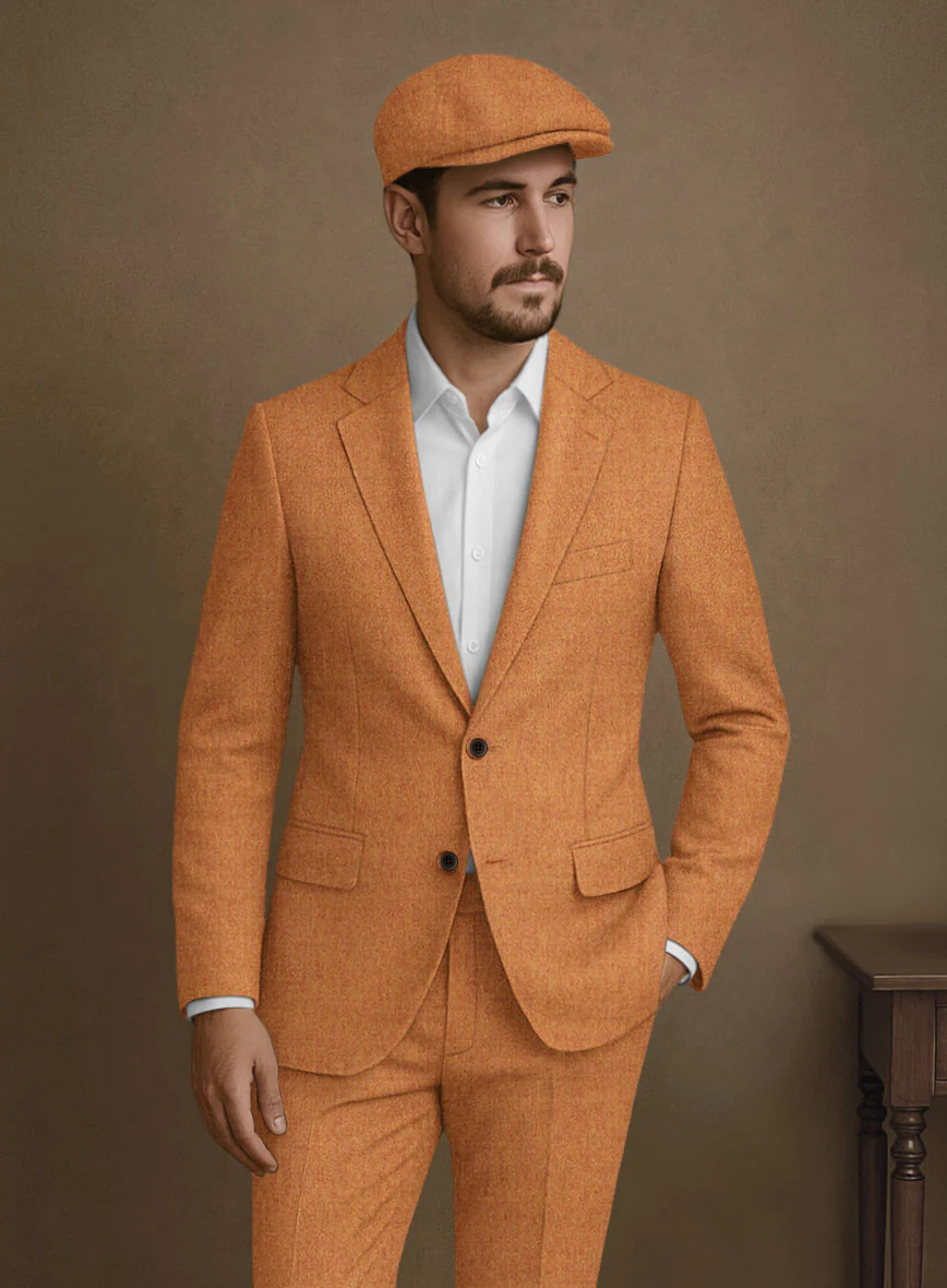 Naples Cocktail Orange Tweed Jacket - Image 2