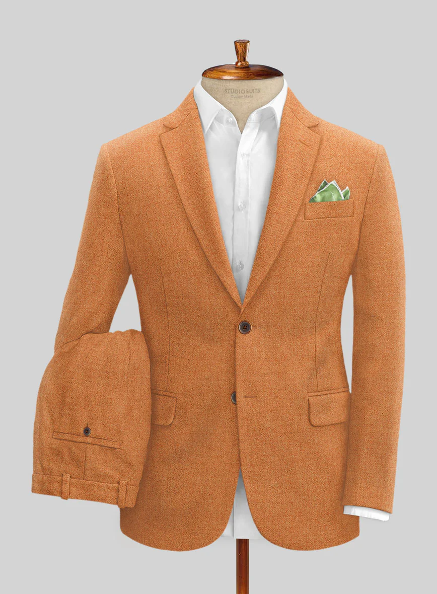 Naples Cocktail Orange Tweed Suit - Image 2