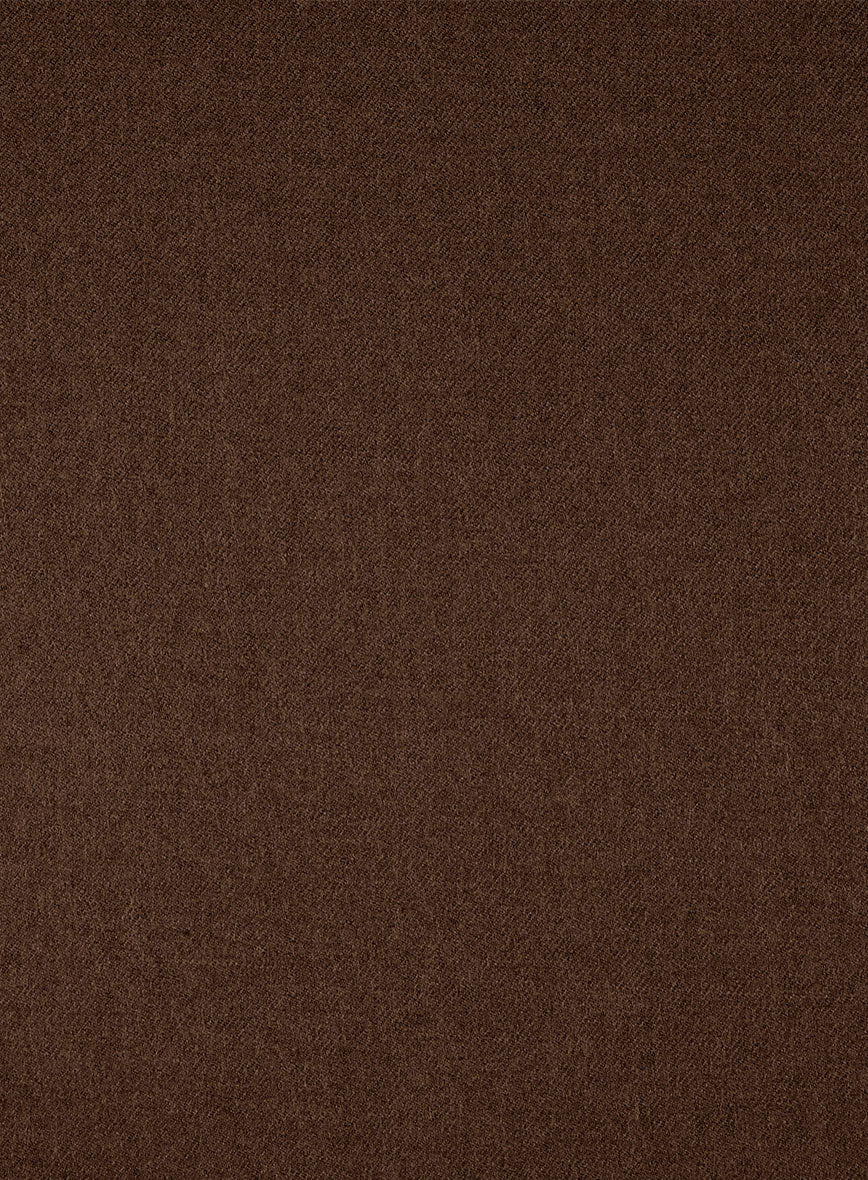 Naples Coffee Brown Tweed Pea Coat - Image 3