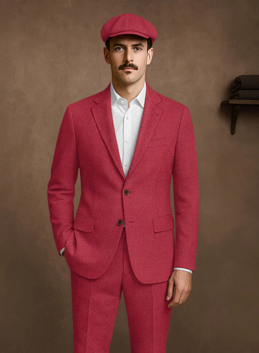 Naples Coral Pink Tweed Jacket - Image 2