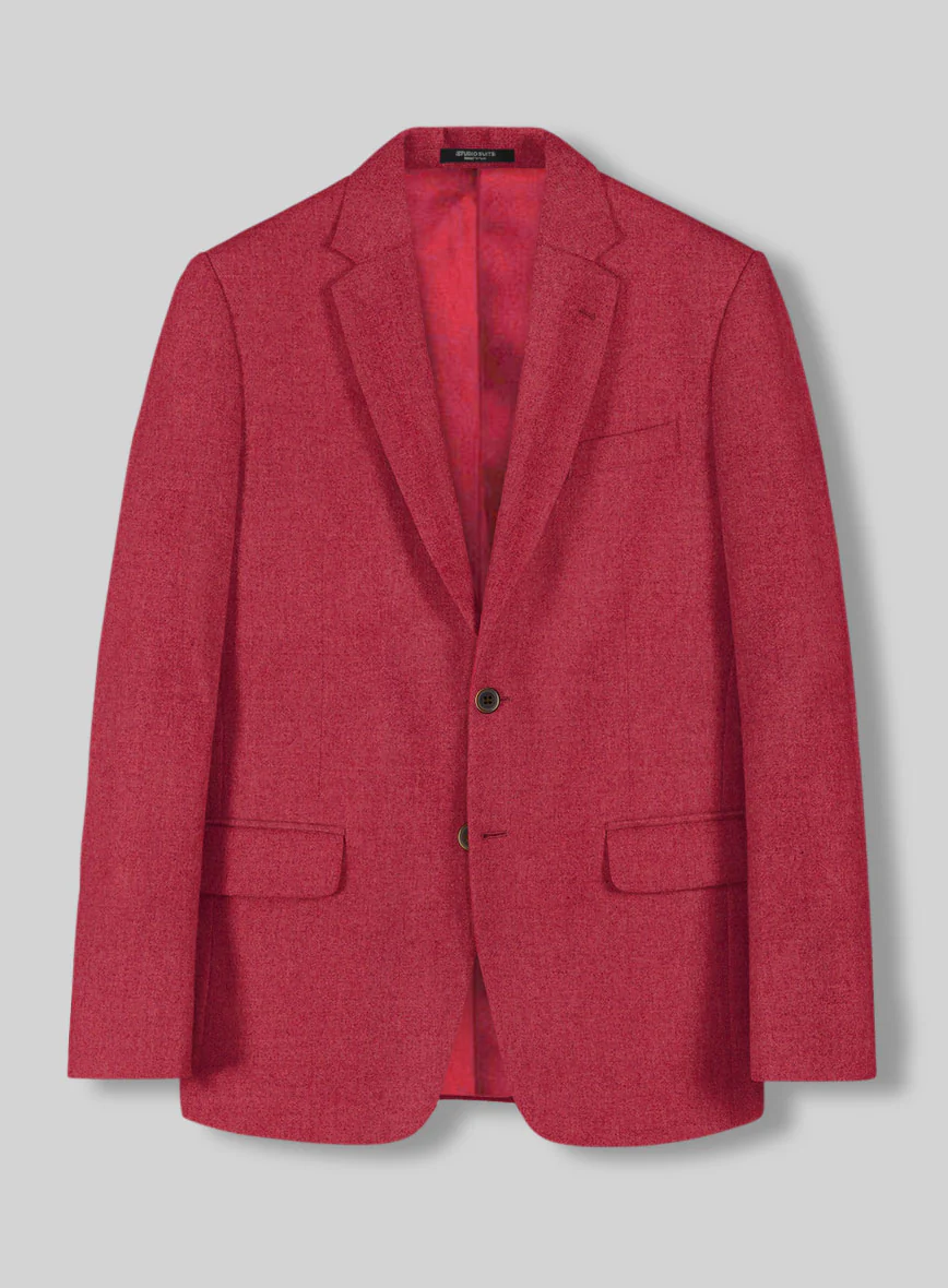 Naples Coral Pink Tweed Suit - Image 2