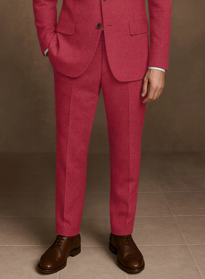 Naples Coral Pink Tweed Suit - Image 5