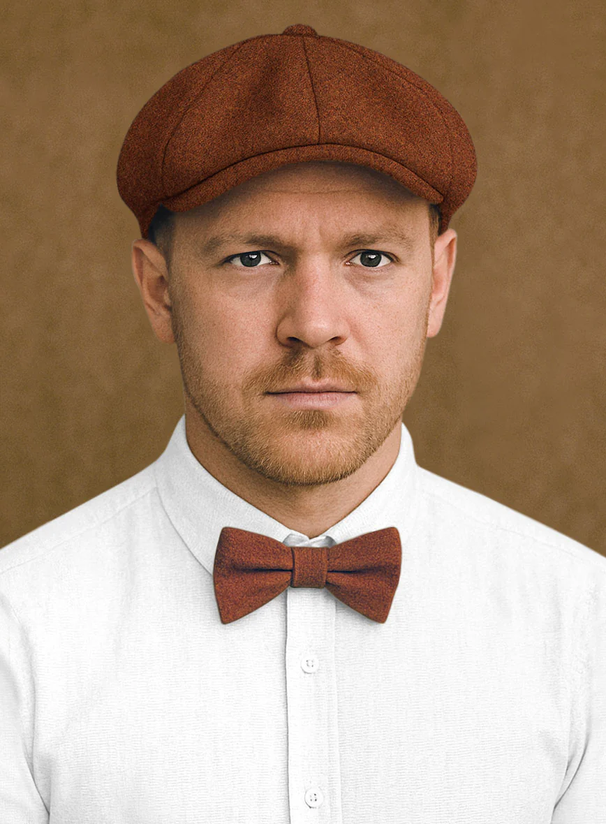 Naples Cosmic Tan Tweed Newsboy Cap - Image 2