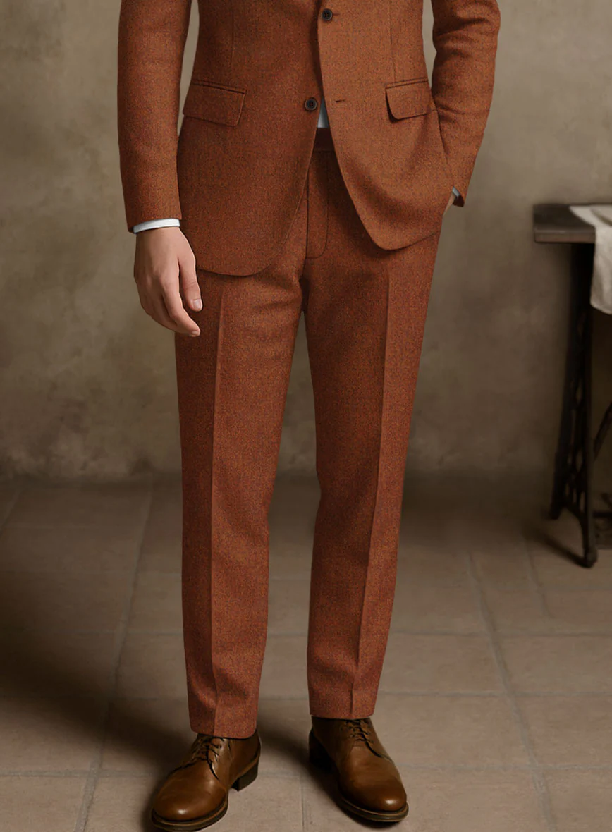 Naples Cosmic Tan Tweed Suit - Image 5