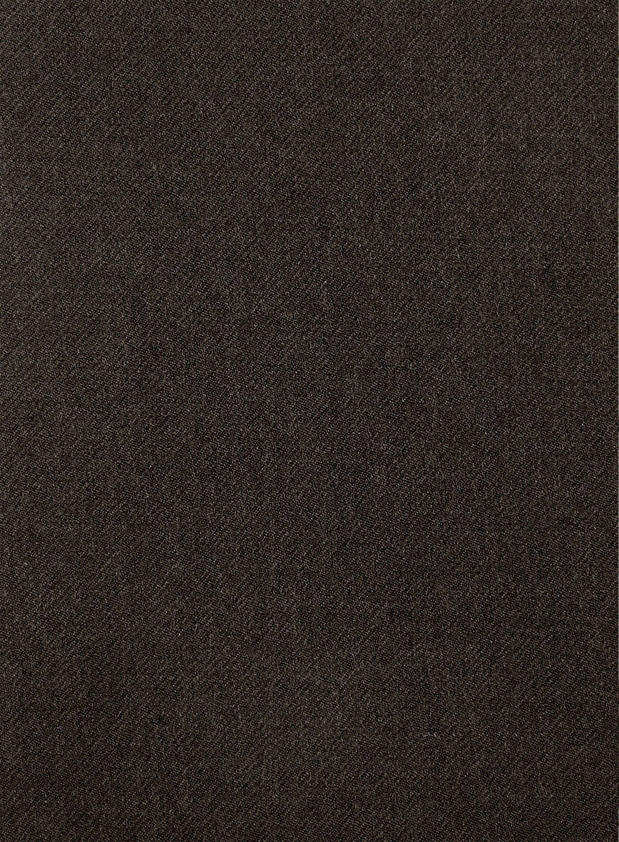 Naples Dark Brown Tweed Double Breasted Jacket - Image 2