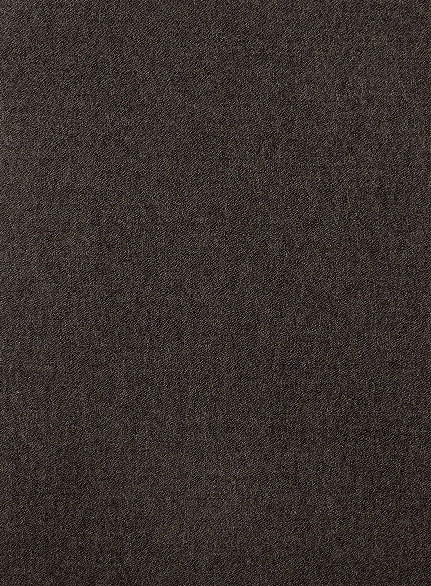 Naples Dark Brown Tweed Pea Coat - Image 3