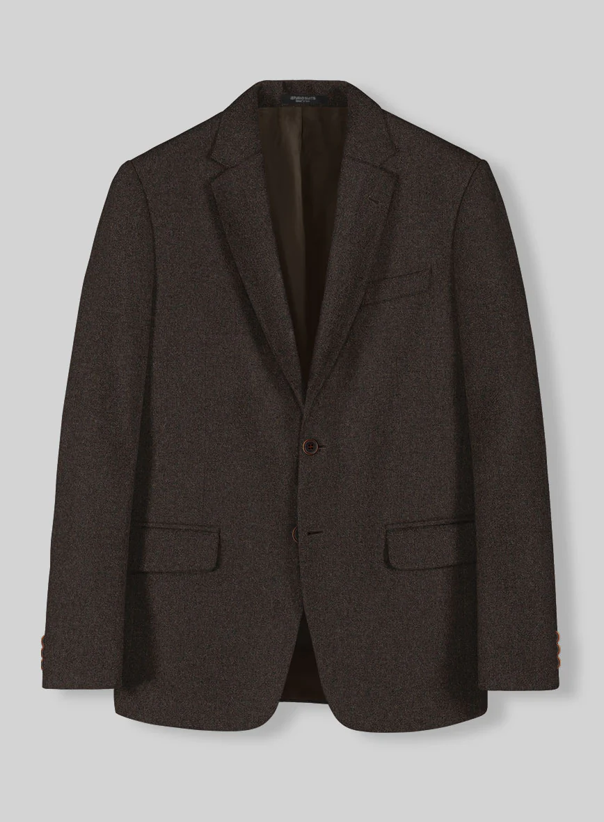 Naples Dark Brown Tweed Suit - Image 5
