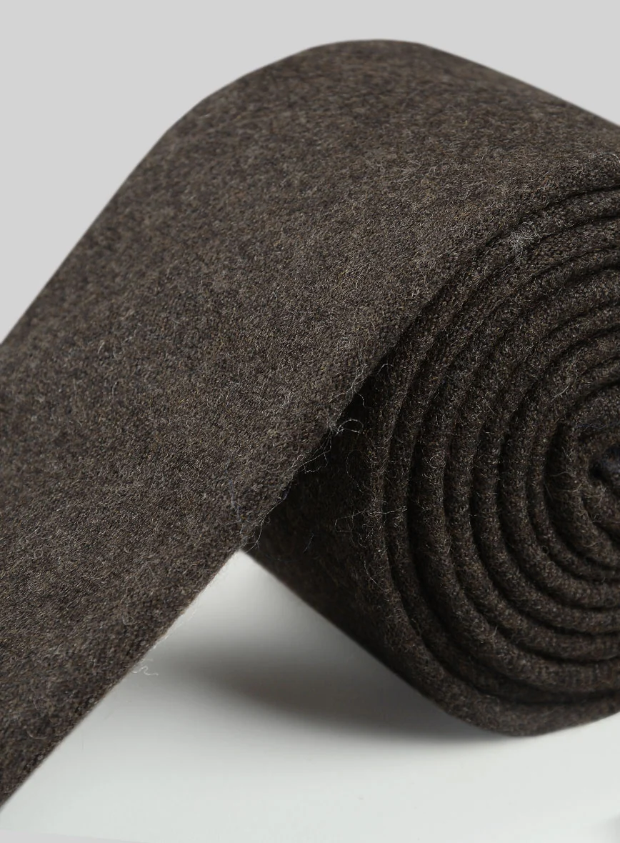 Tweed Tie - Lt Wt Dark Brown - Image 3