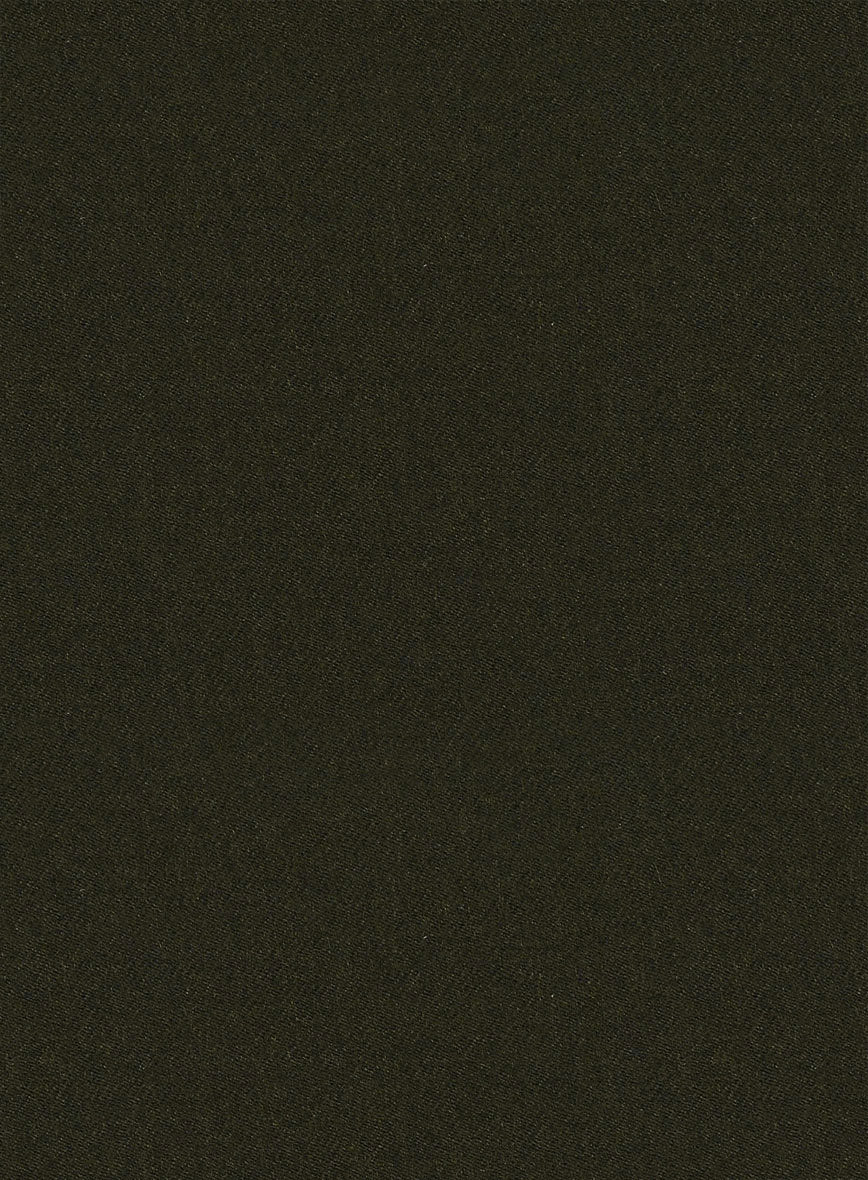 Naples Dark Green Tweed Pea Coat - Image 3