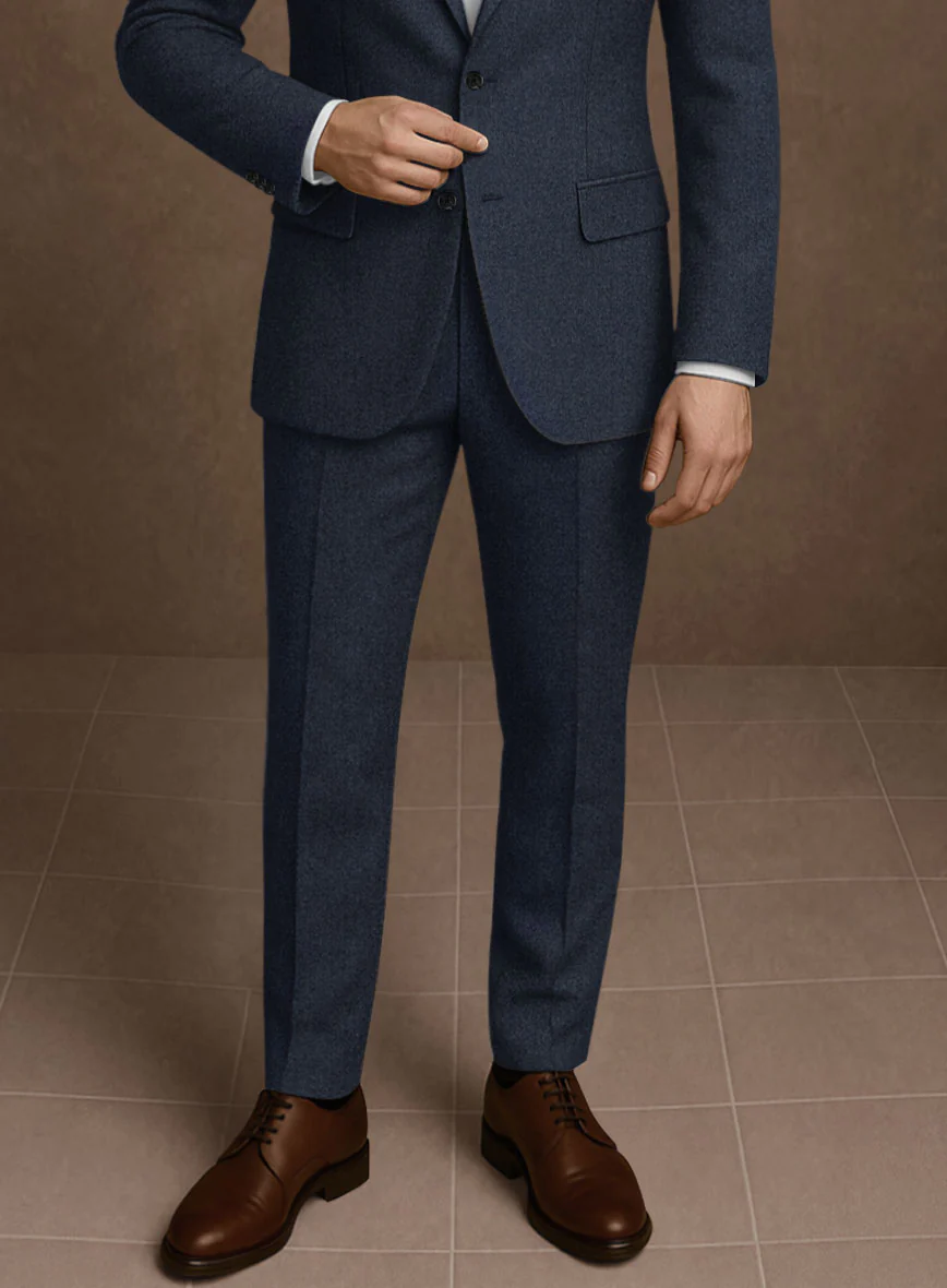 Naples Dark Indigo Tweed Pants - Image 2