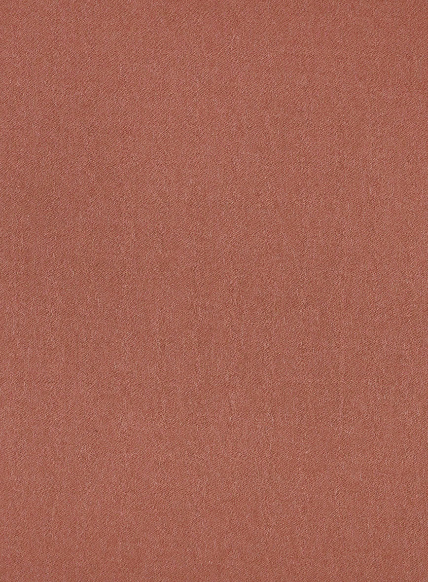 Naples Dark Salmon Pink Tweed Double Breasted Suit - Image 4