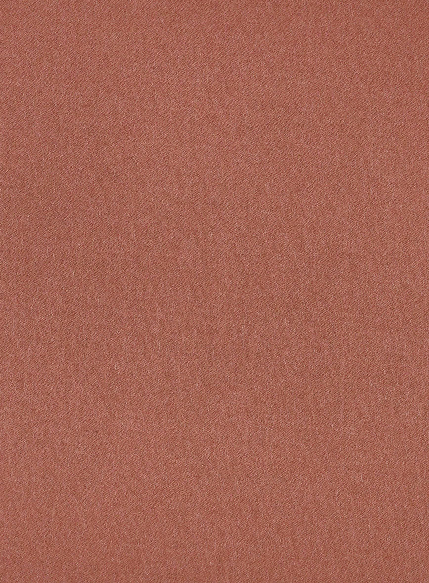 Naples Dark Salmon Pink Tweed Pea Coat - Image 3