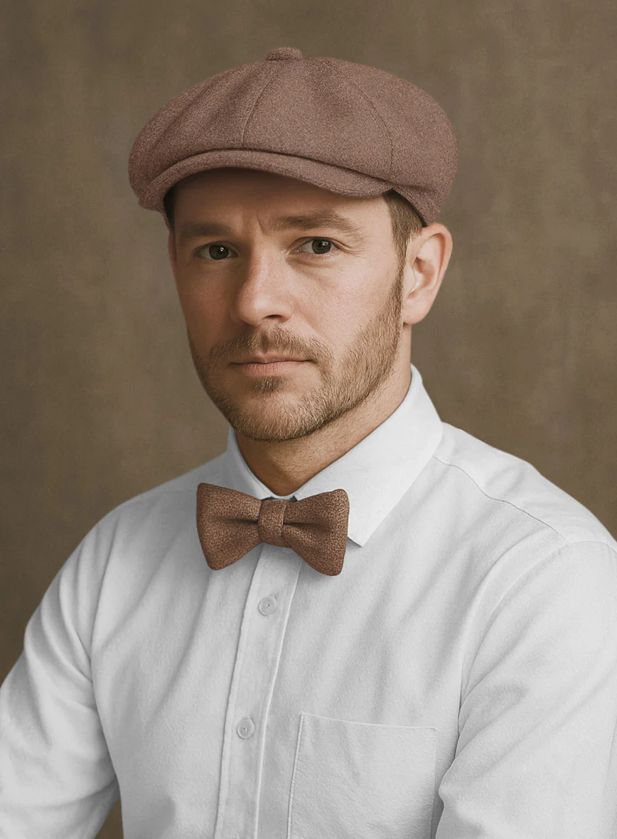 Naples Dolce Brown Tweed Tweed Newsboy Cap - Image 2