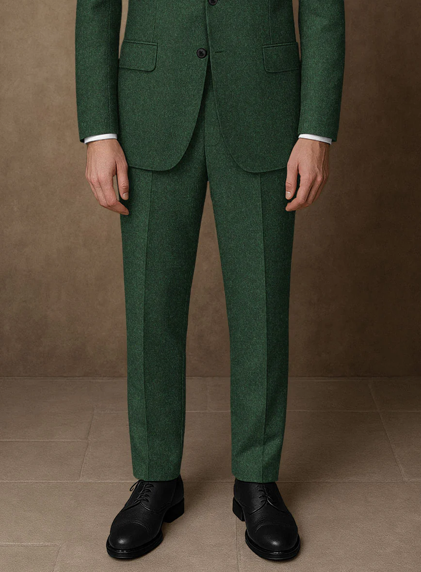 Naples Emerald Green Tweed Pants - Image 2