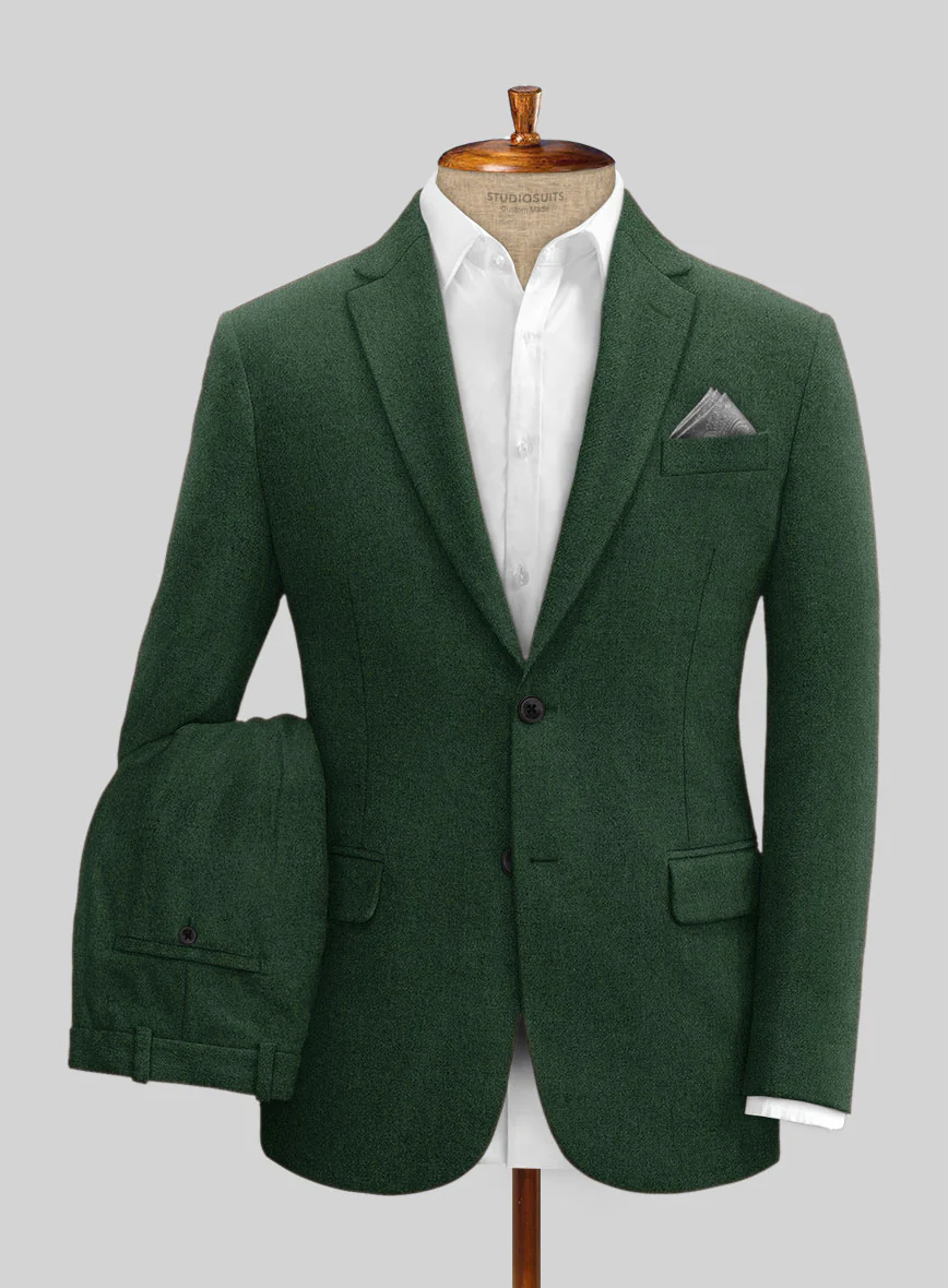 Naples Emerald Green Tweed Suit - Image 2