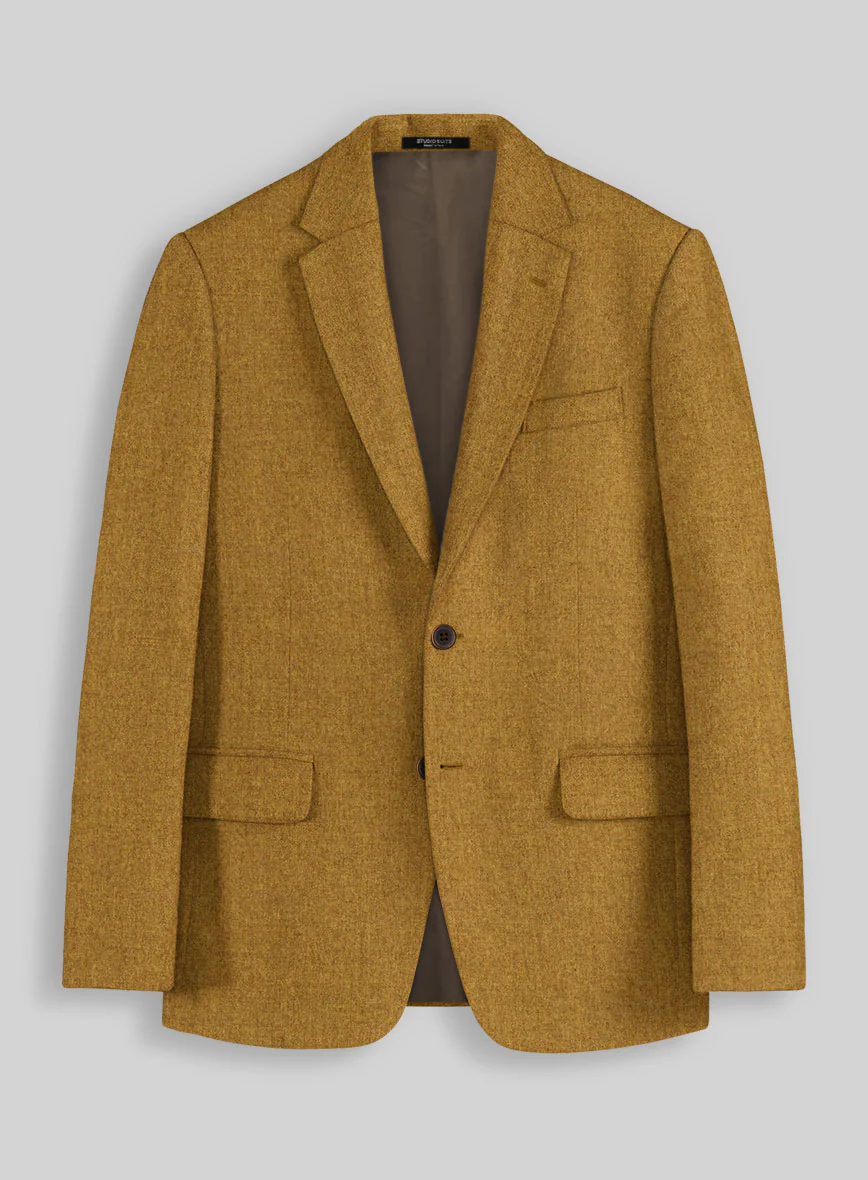 Naples English Mustard Tweed Suit - Image 3