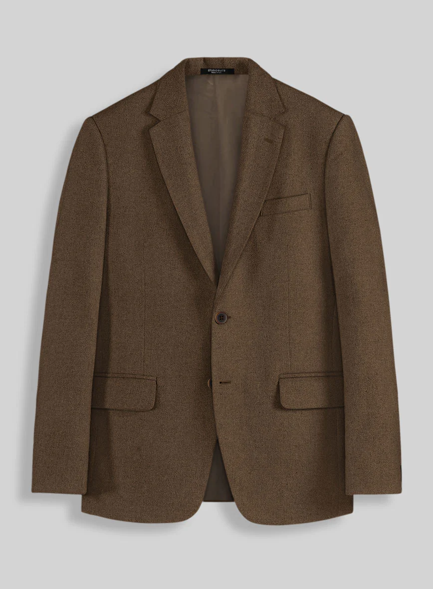 Naples Espresso Brown Tweed Suit - Image 3