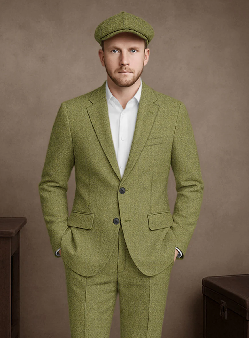 Naples Festa Green Tweed Suit - Image 3