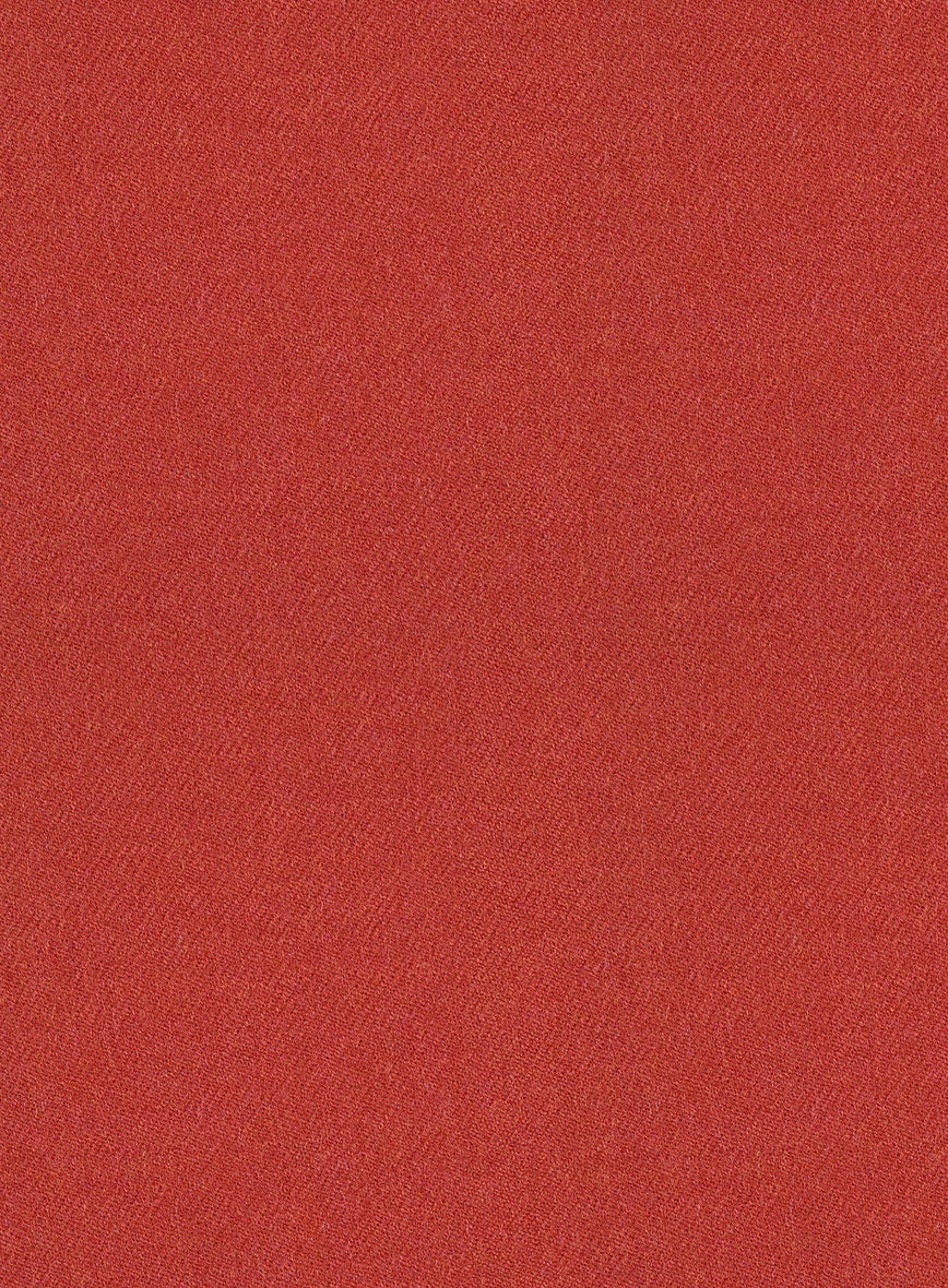 Naples Fiery Orange Tweed Double Breasted Suit - Image 4