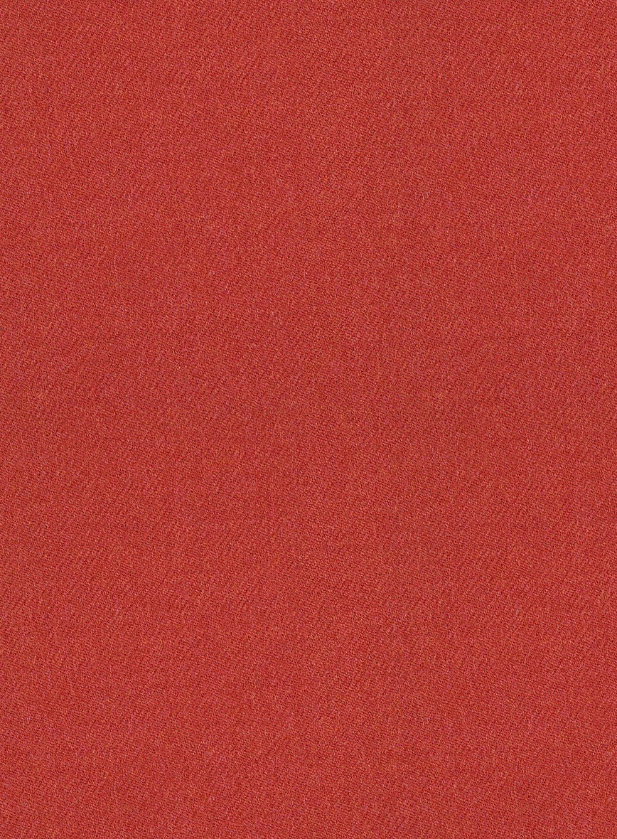 Naples Fiery Orange Tweed Pants - Image 3