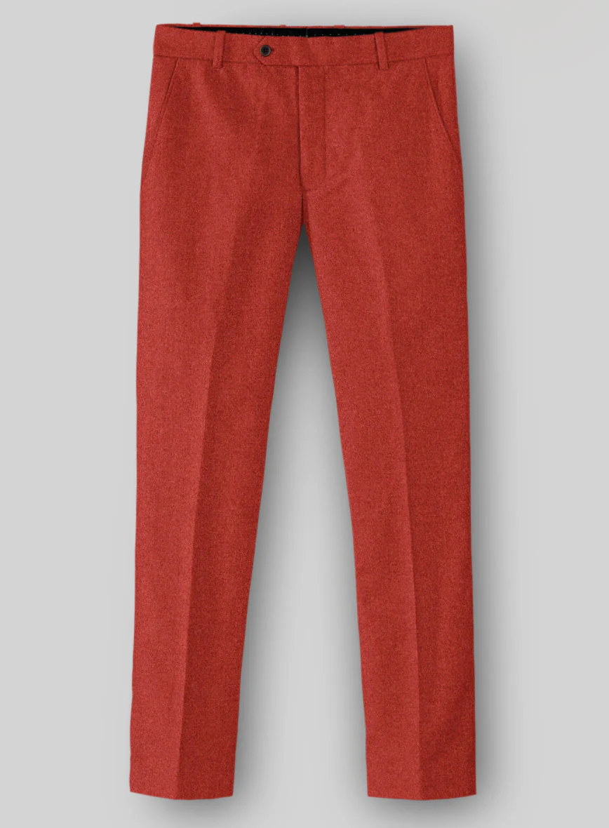 Naples Fiery Orange Tweed Suit - Image 4