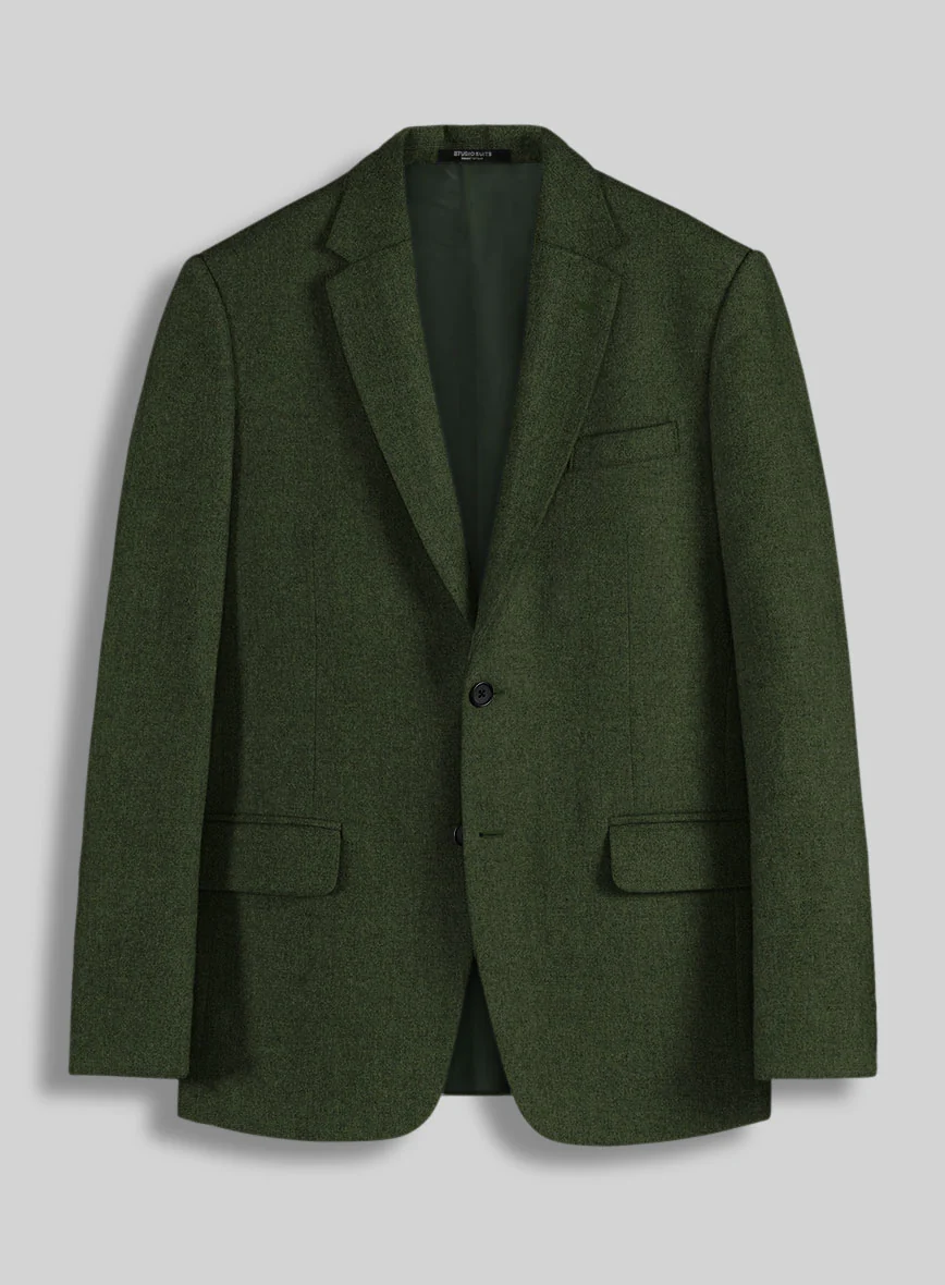 Naples Forest Green Tweed Suit - Image 3