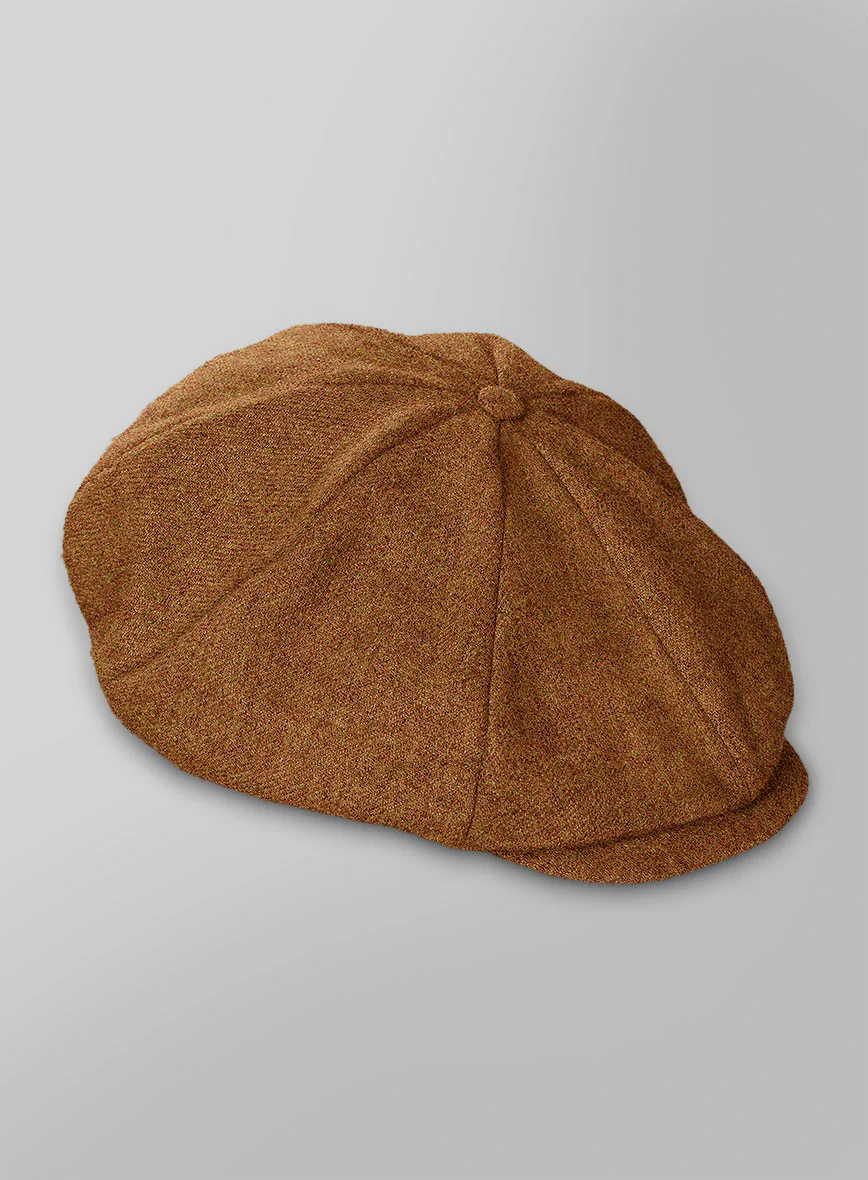 Naples Gold Castle Tweed Newsboy Cap - Image 3