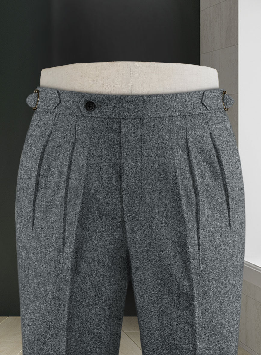 Naples Gray Highland Tweed Trousers - Image 3