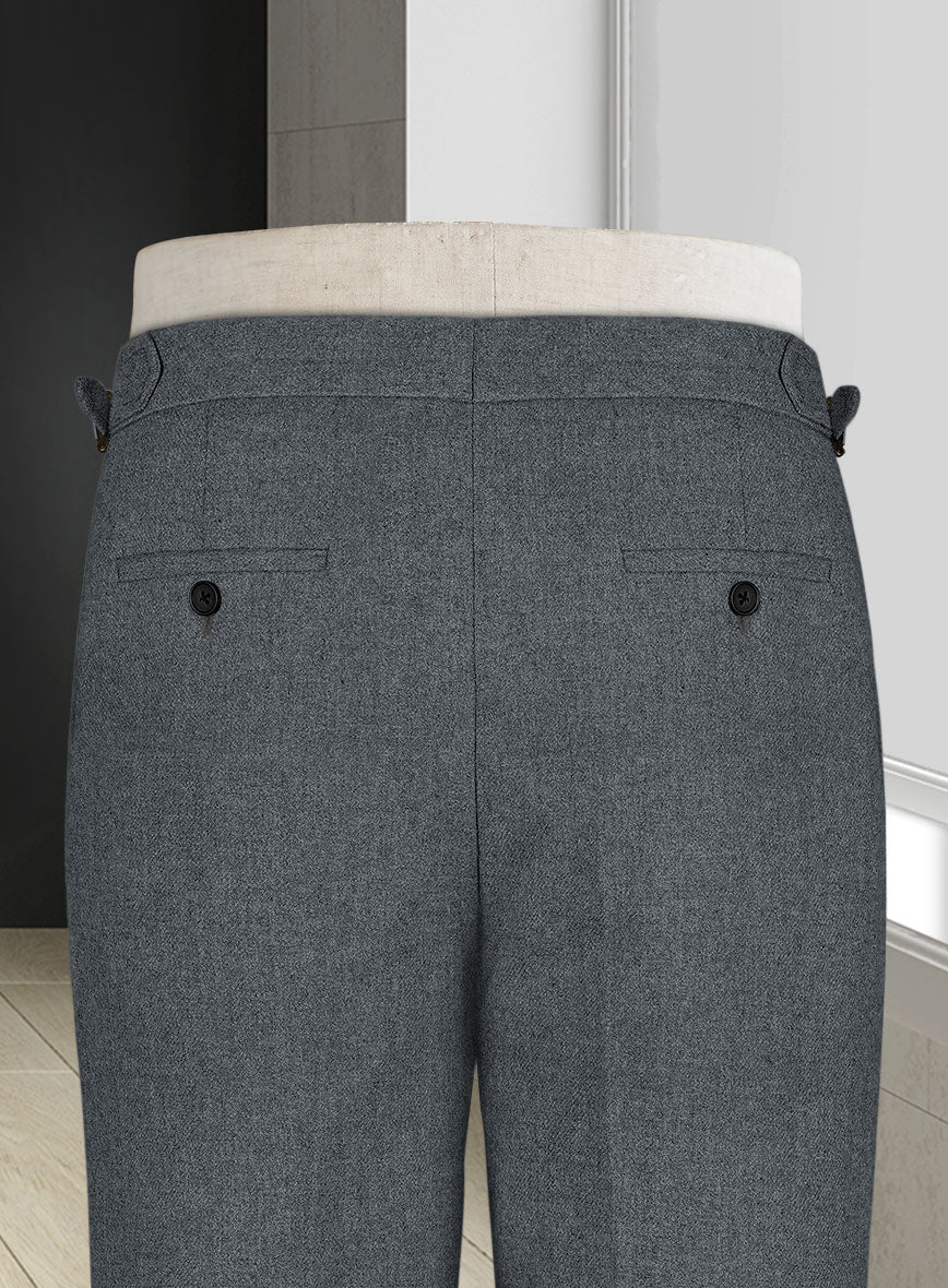 Naples Gray Highland Tweed Trousers - Image 4