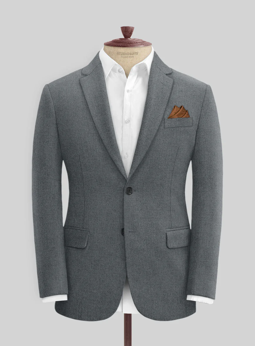 Naples Gray Tweed Jacket - Image 3