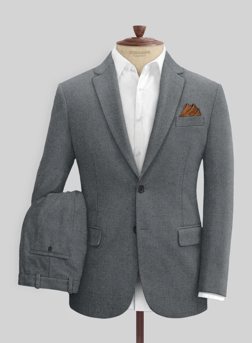 Naples Gray Tweed Suit - Image 2