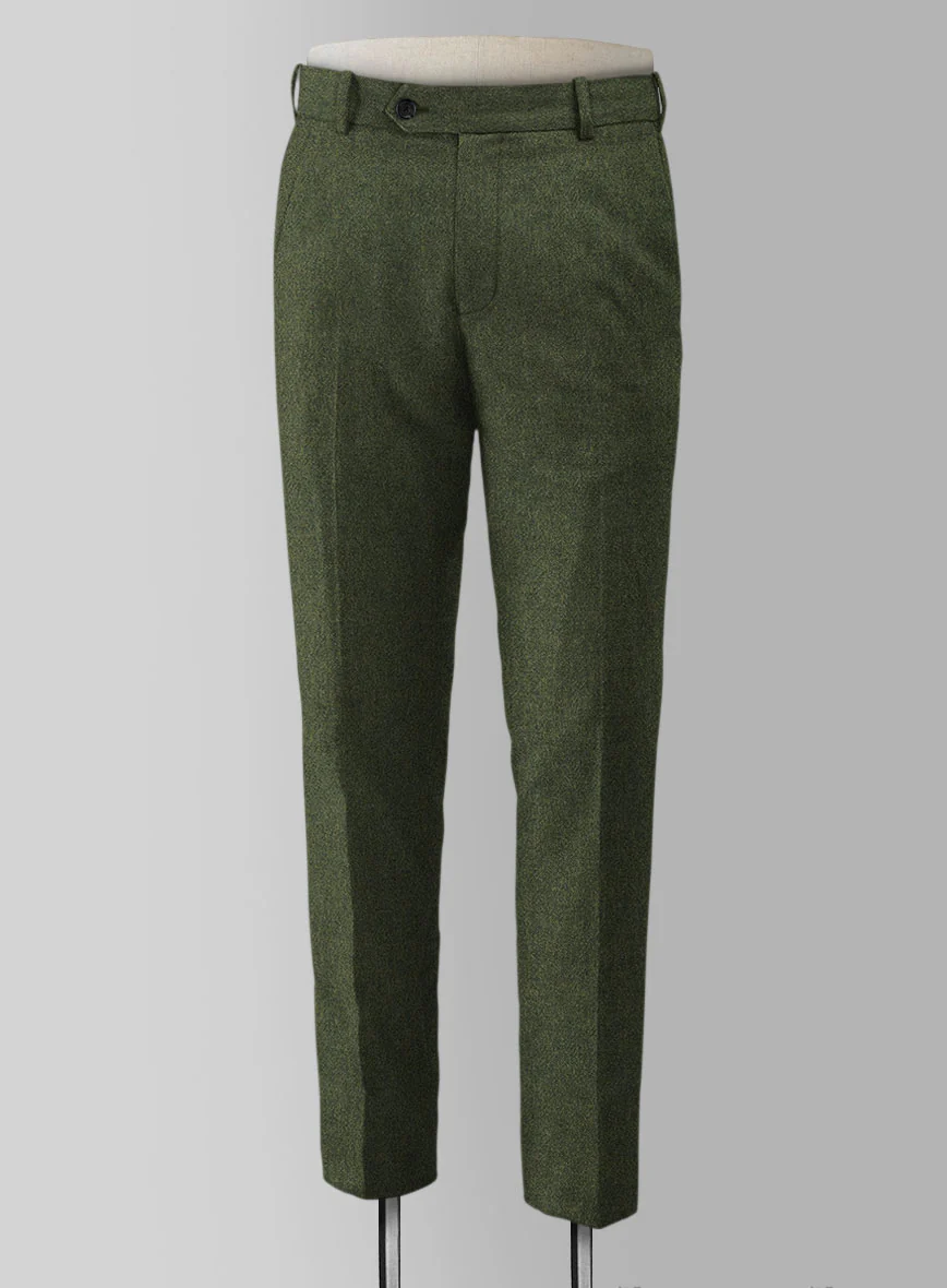 Naples Green Tweed Pants - Image 2
