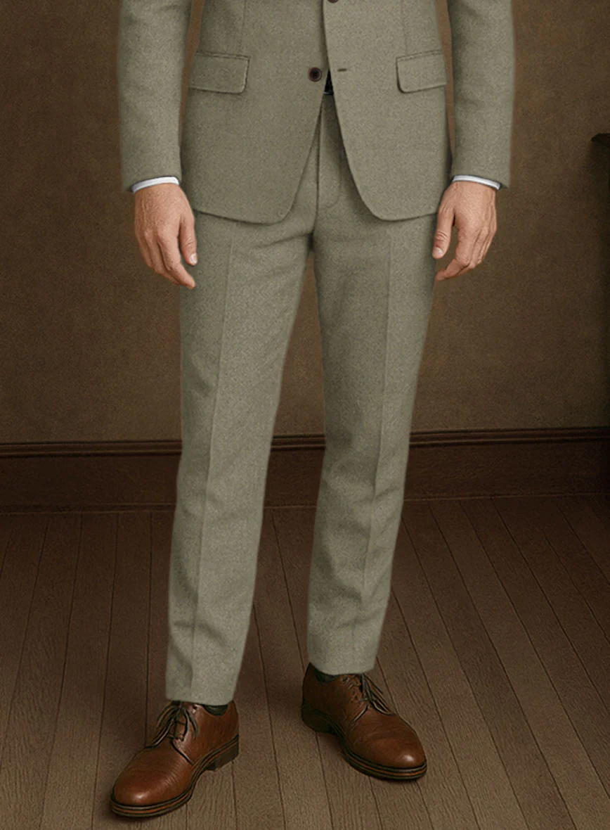 Naples Greige Tweed Pants - Image 2