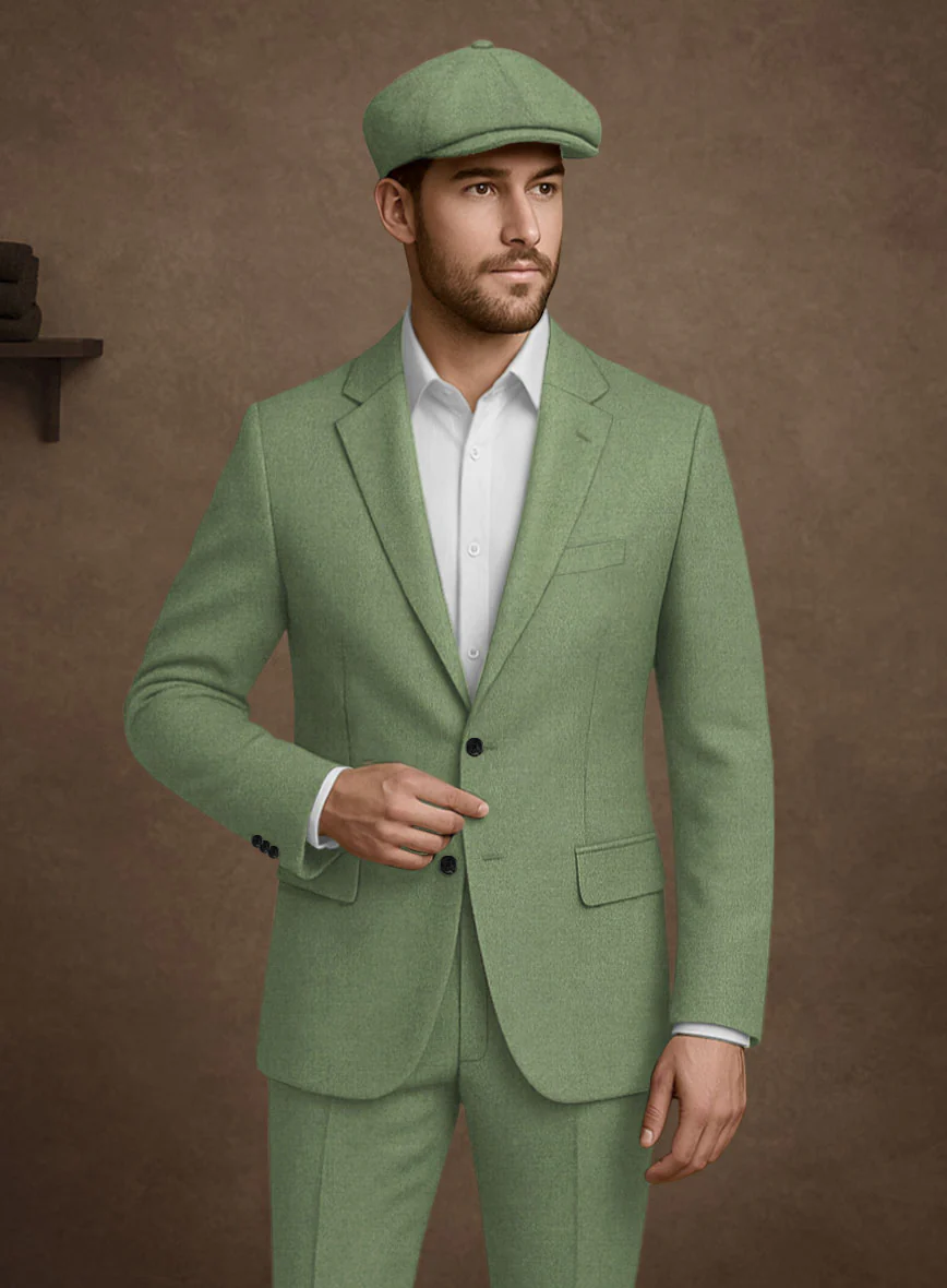 Naples Honeydew Green Tweed Jacket - Image 2