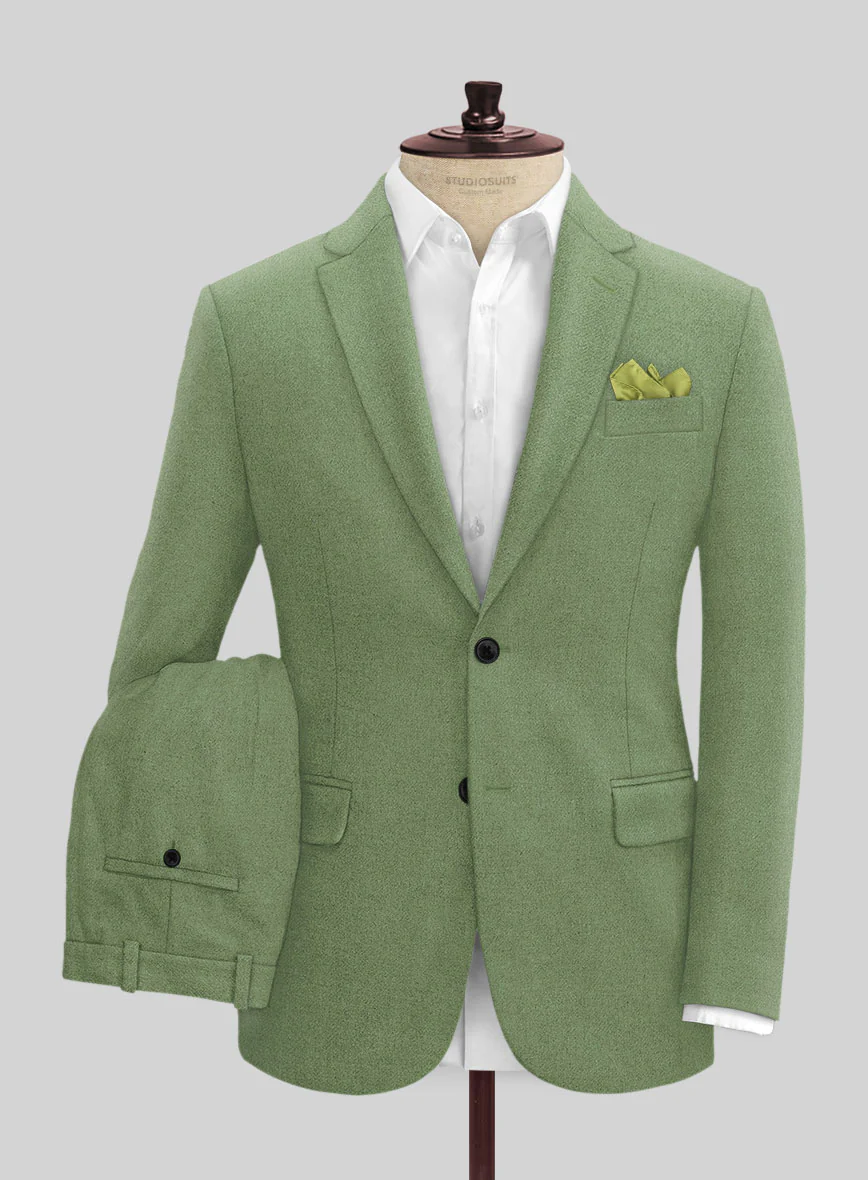 Naples Honeydew Green Tweed Suit - Image 2